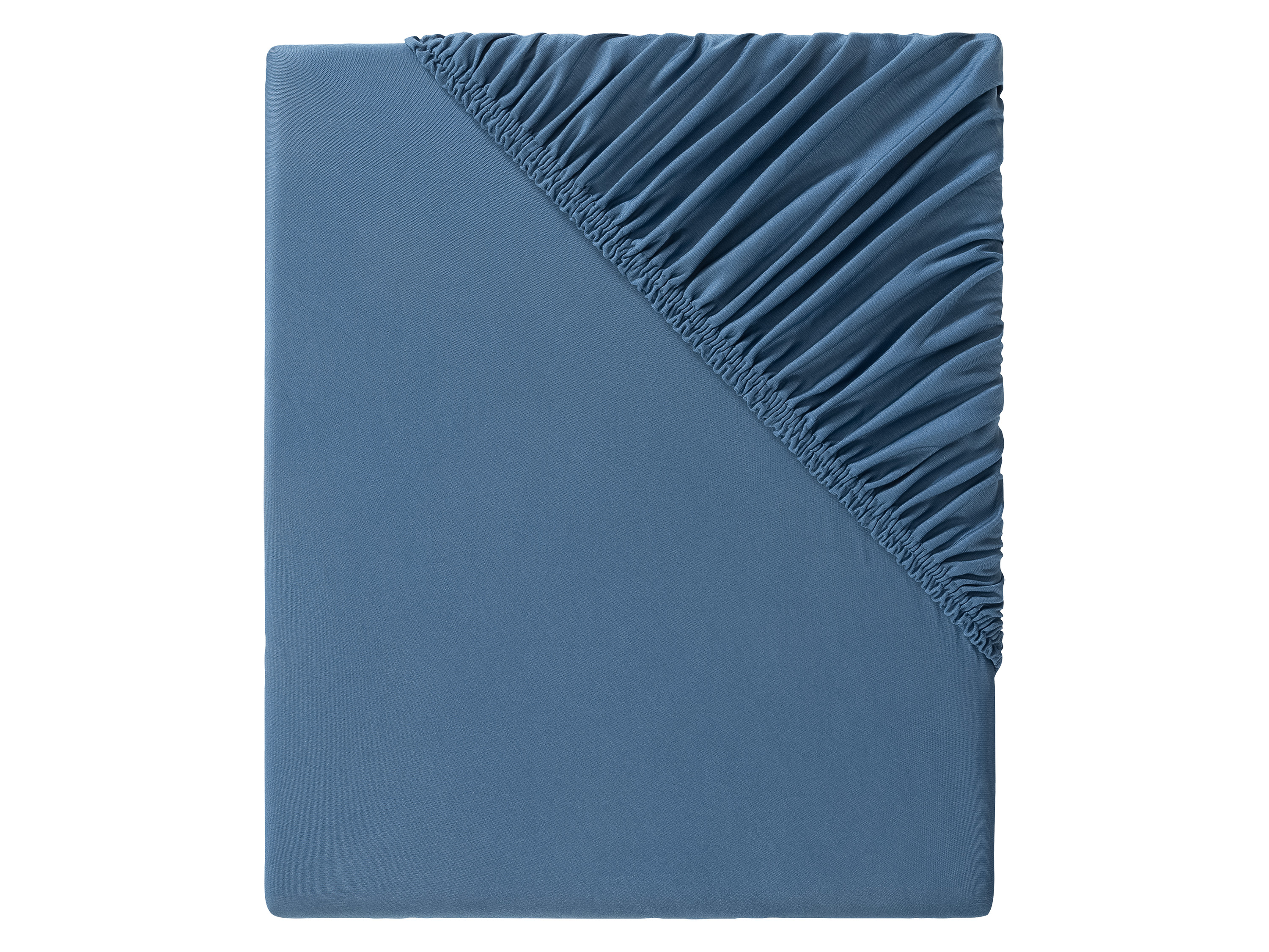 LIVARNO home Džersejová napínacia plachta, 140 – 160 x 200 cm (modrá)