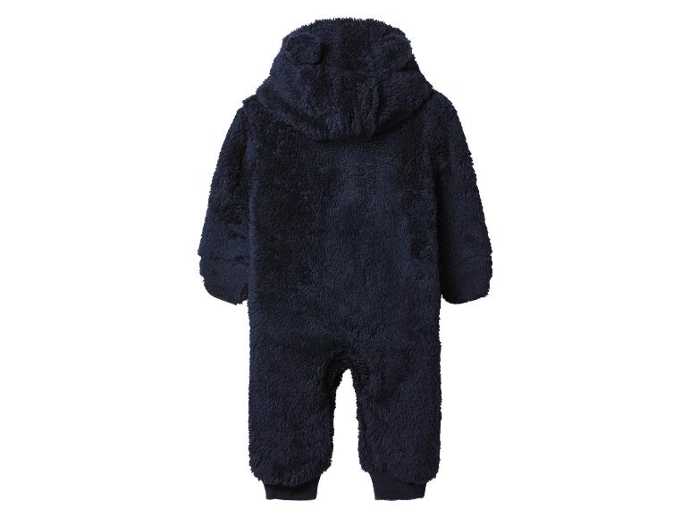 lupilu® Detský plyšový overal pre bábätká (navy modrá, 86/92)