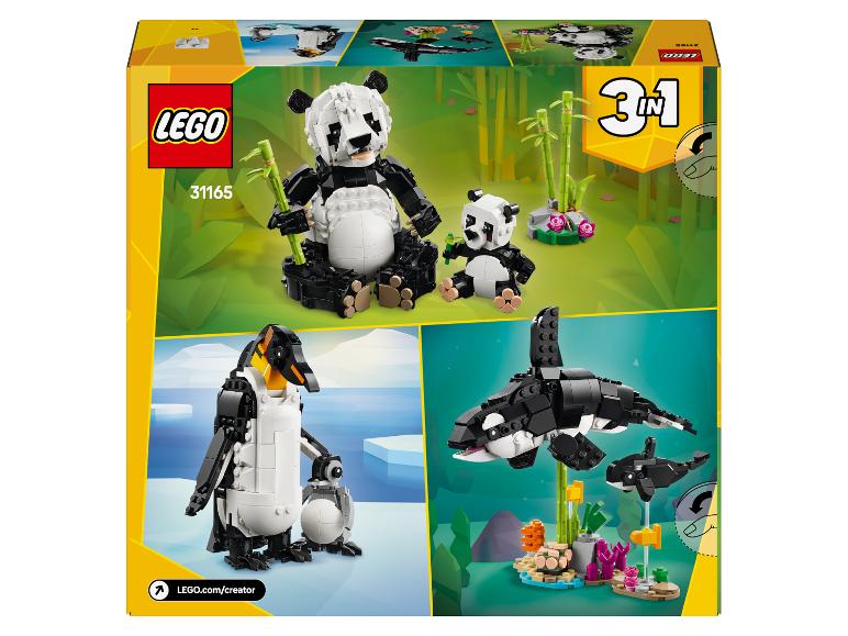 LEGO Creator 3-v-1 krabica s pandami, tučniakmi a kosatkami.