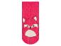 Ružové ponožky s motívom líšky pre deti.