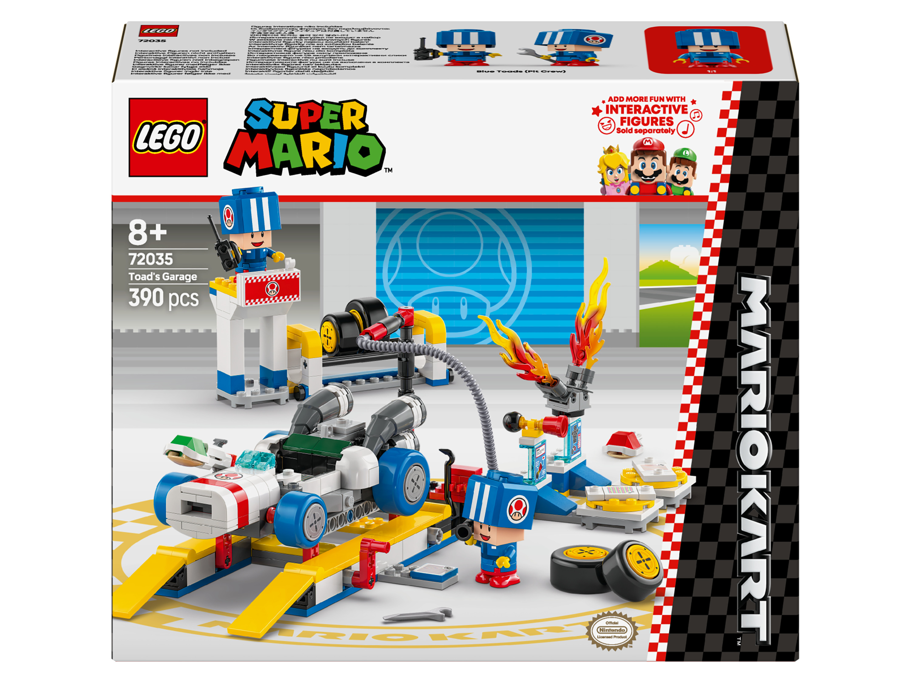 LEGO® Super Mario 72035 Mario Kart™ – Toad a jeho garáž