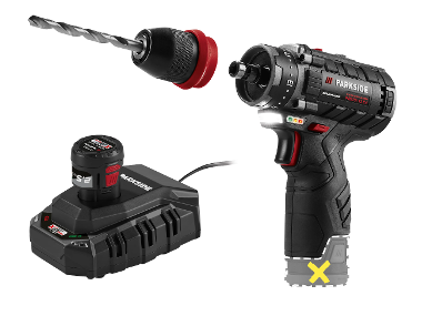 PARKSIDE PERFORMANCE® Aku vŕtací skrutkovač PBSPA 12 E4 + Akumulátor 12 V/2,5 Ah PAPK 12 2.5 B1 + Nabíjačka 6 A PLGK 12 6.0 B1