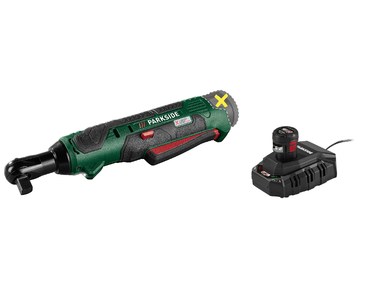 Parkside® Aku račňový uťahovák PAR 12 B1 + Akumulátor 12 V/2,5 Ah Papk 12 2.5 B1 + Nabíjačka 6 A Plgk 12 6.0 B1