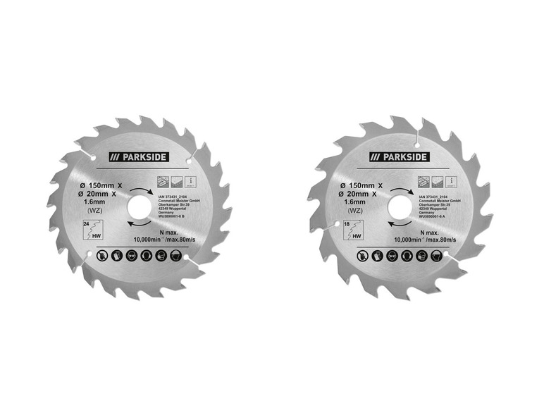 Prejsť na zobrazenie na celú obrazovku: PARKSIDE® Pílový kotúč na ručné kotúčové píly, 150 mm – obrázok 1