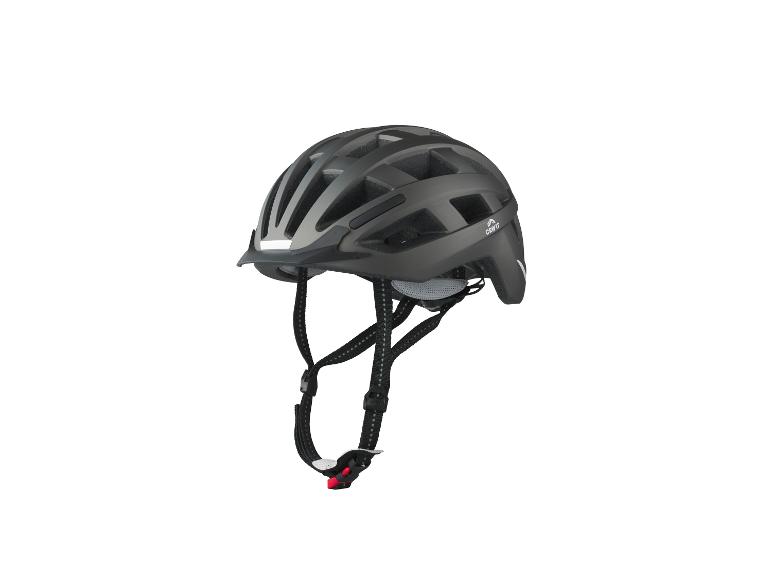 Čierna cyklistická prilba Crivit.