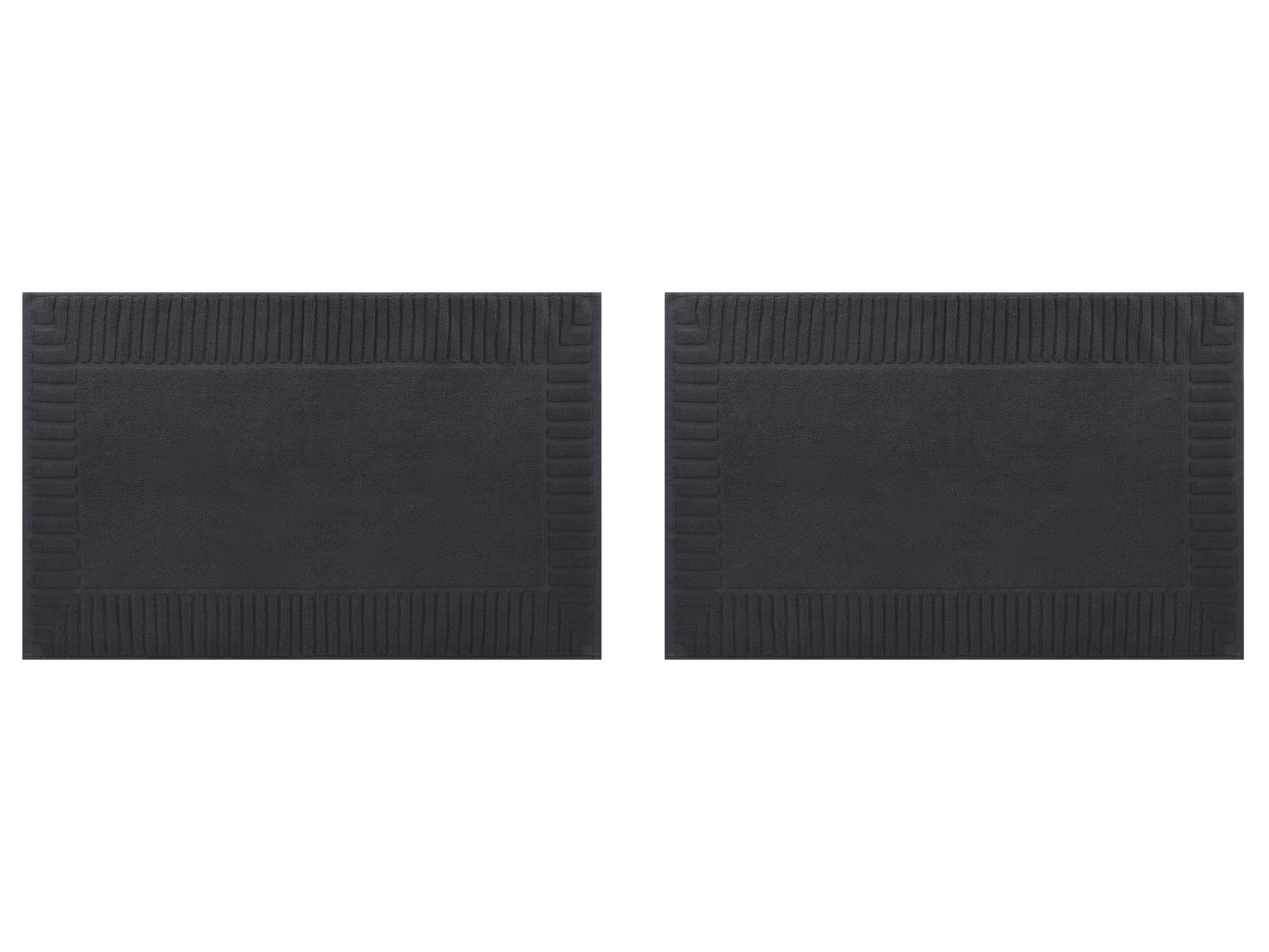LIVARNO® Froté predložka do sprchy, 50 x 80 cm, 2 kusy (sivá)