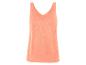 Ľanový top bez rukávov, broskyňová farba.