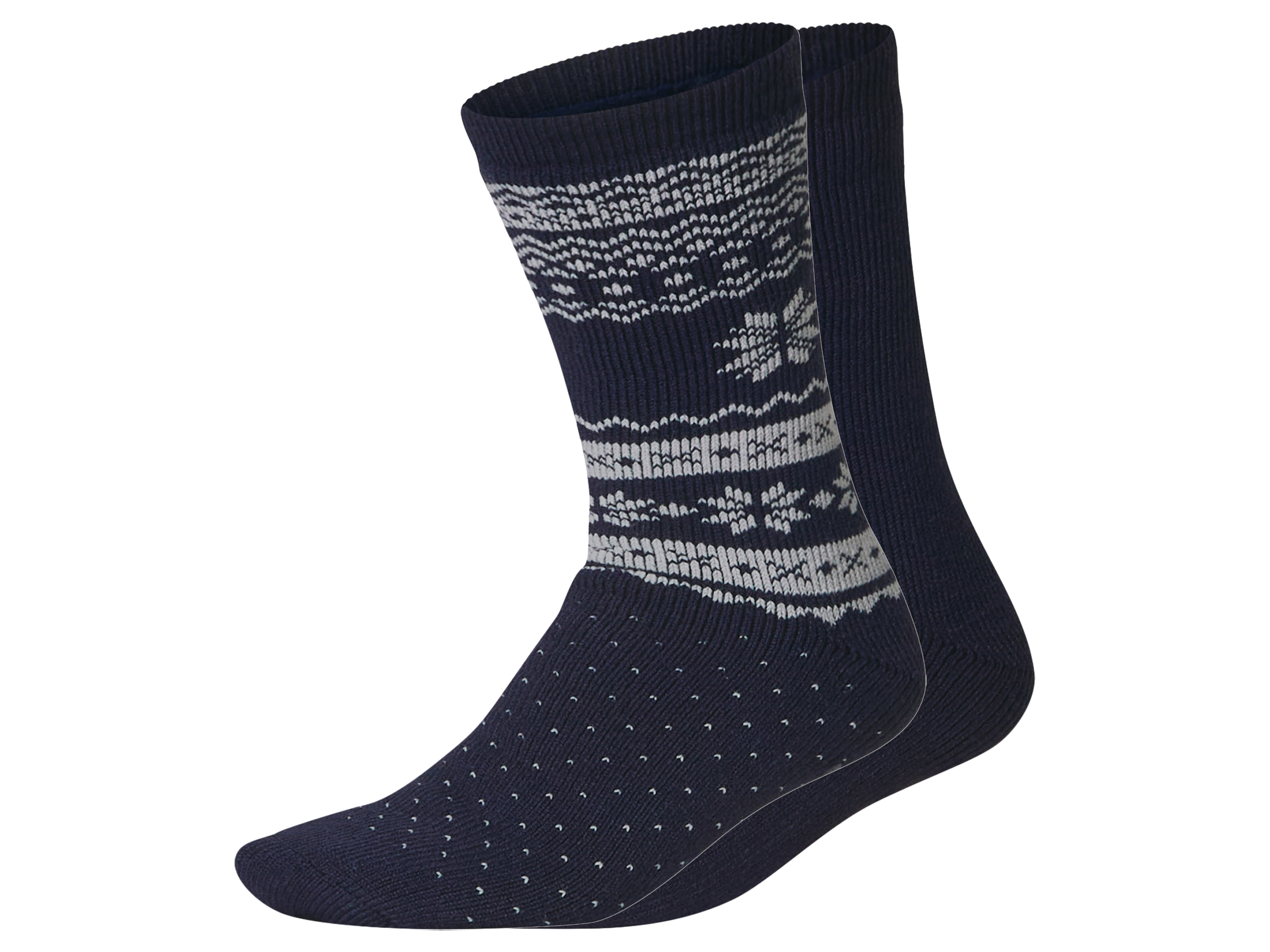 esmara® Dámske/pánske termoponožky, 2 páry (navy modrá, 39/42)