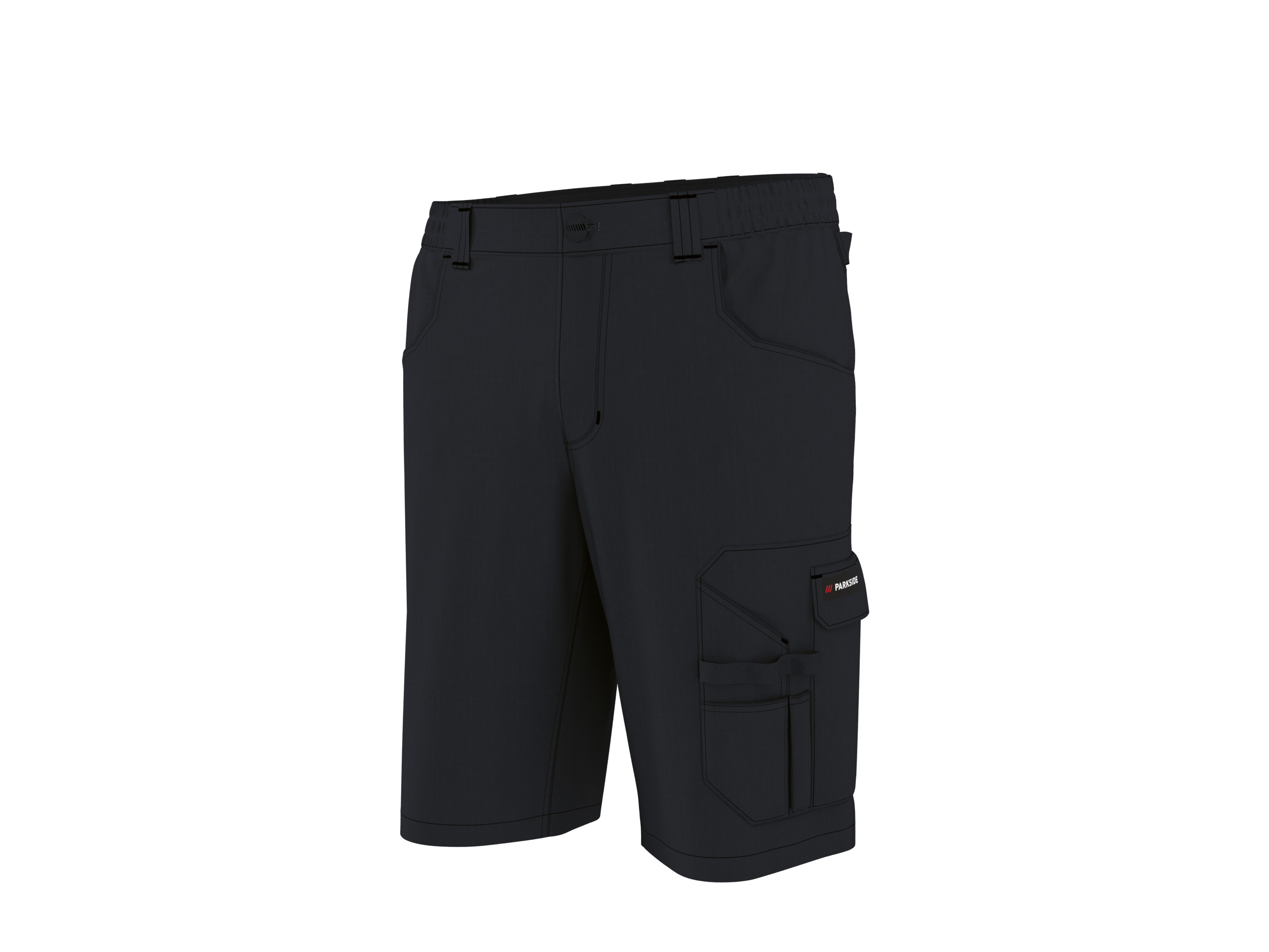 PARKSIDE® Pánske pracovné šortky (čierna, 54)