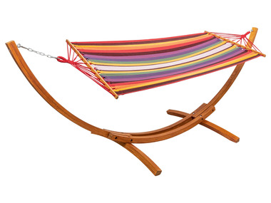 LIVARNO home Hojdacia sieť s dreveným stojanom