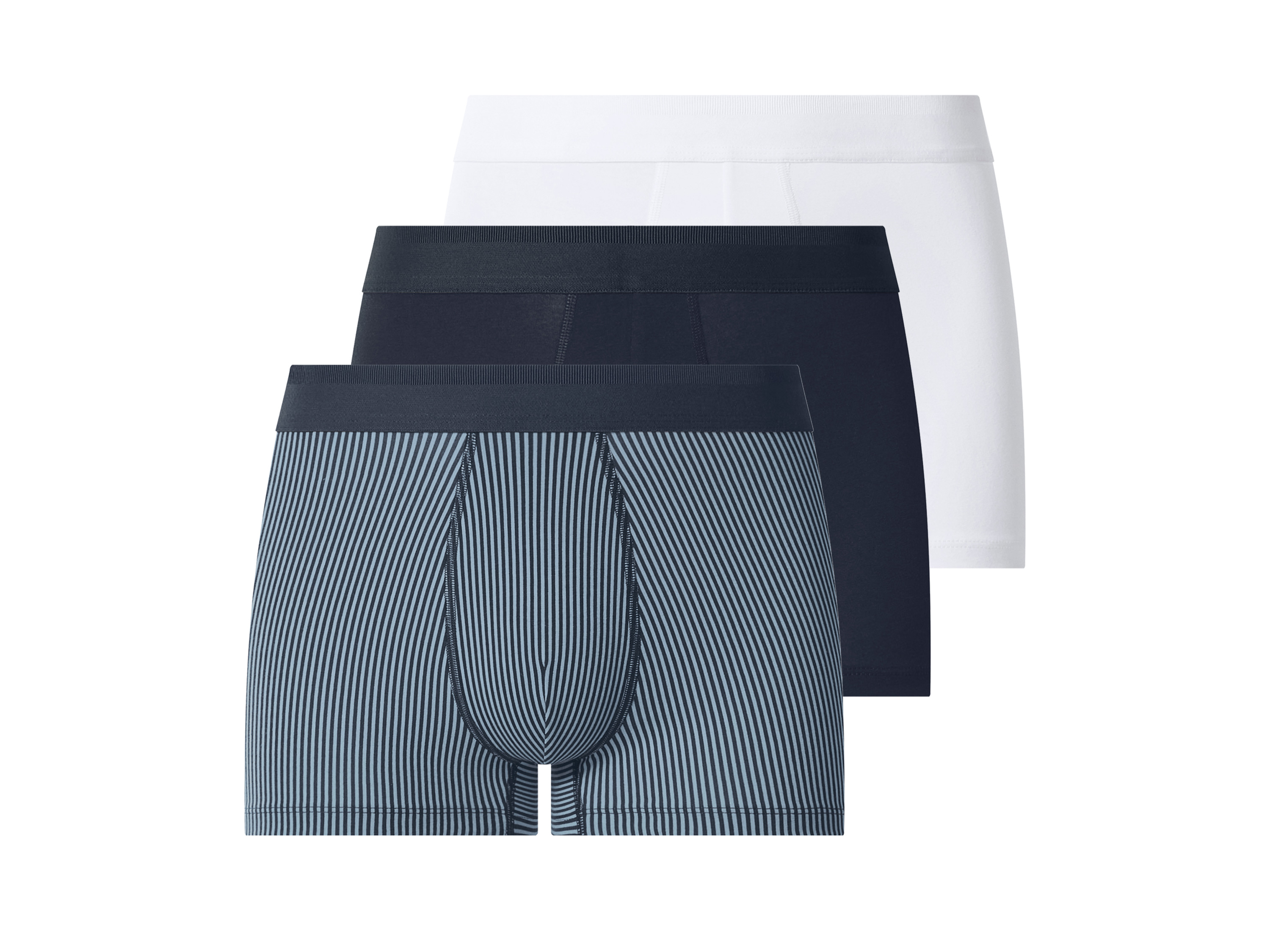 esmara Men Pánske boxerky, 3 kusy (navy modrá/biela, 8/XXL)