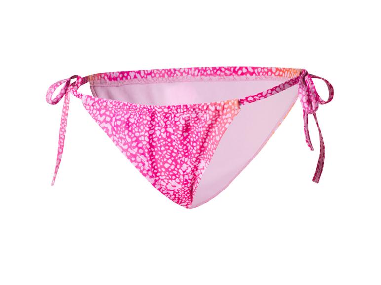 Ružové viazané bikiny s leopardím vzorom.