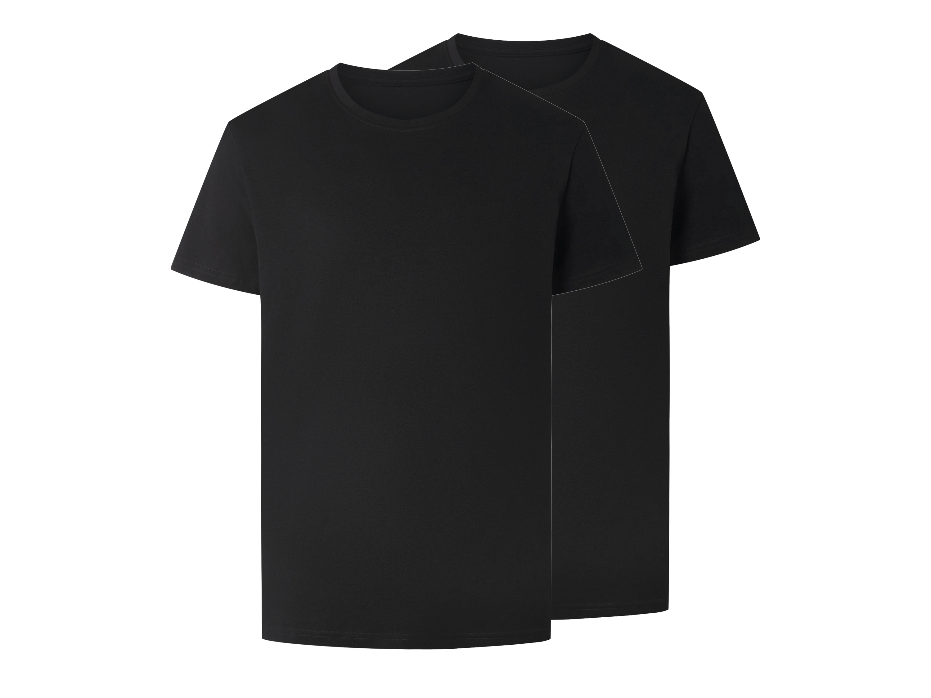 E-shop esmara Men Pánske tričko, 2 kusy (čierna, S (44/46))