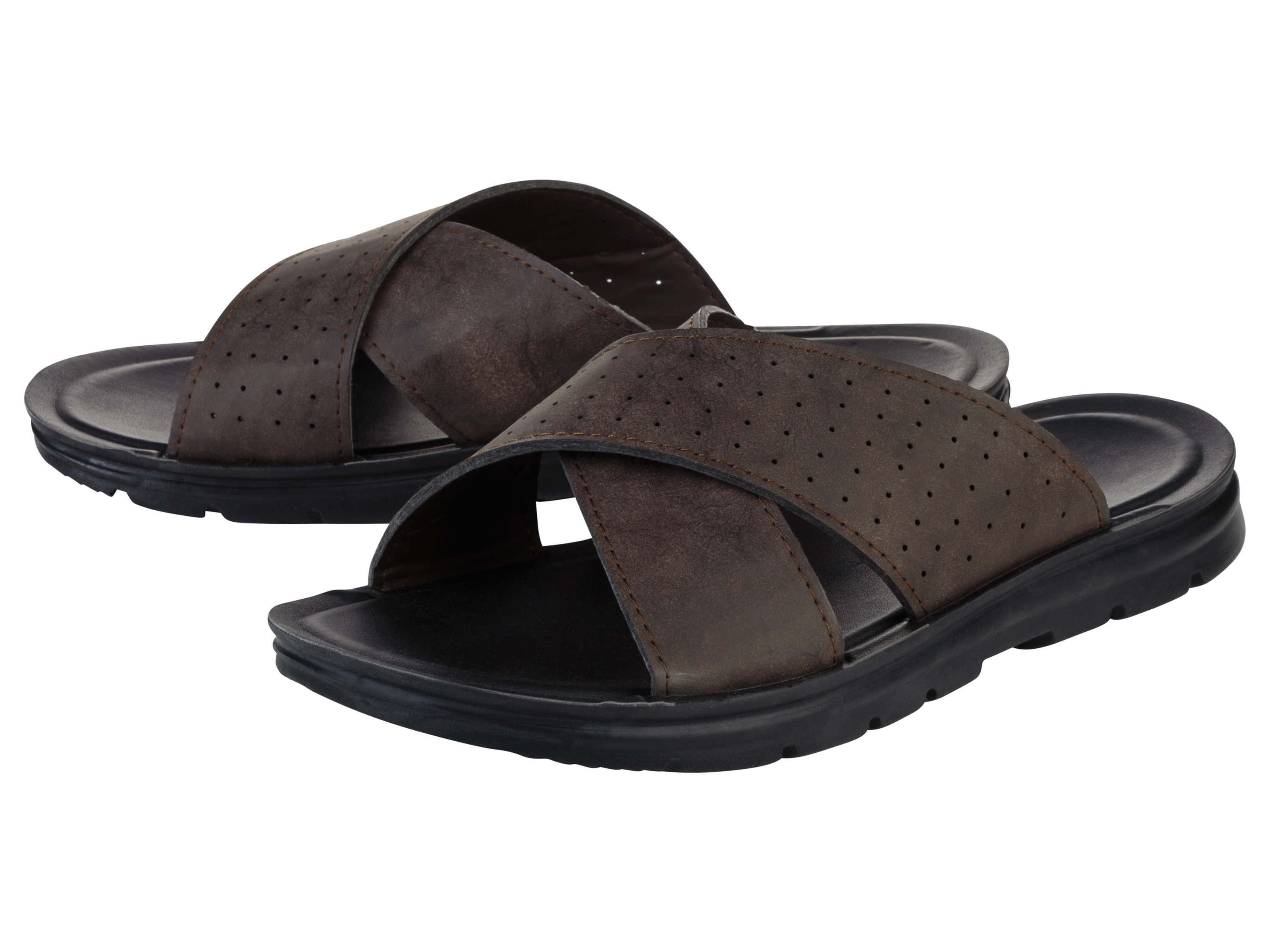 LIVERGY® Pánske šľapky (hnedá, 43)