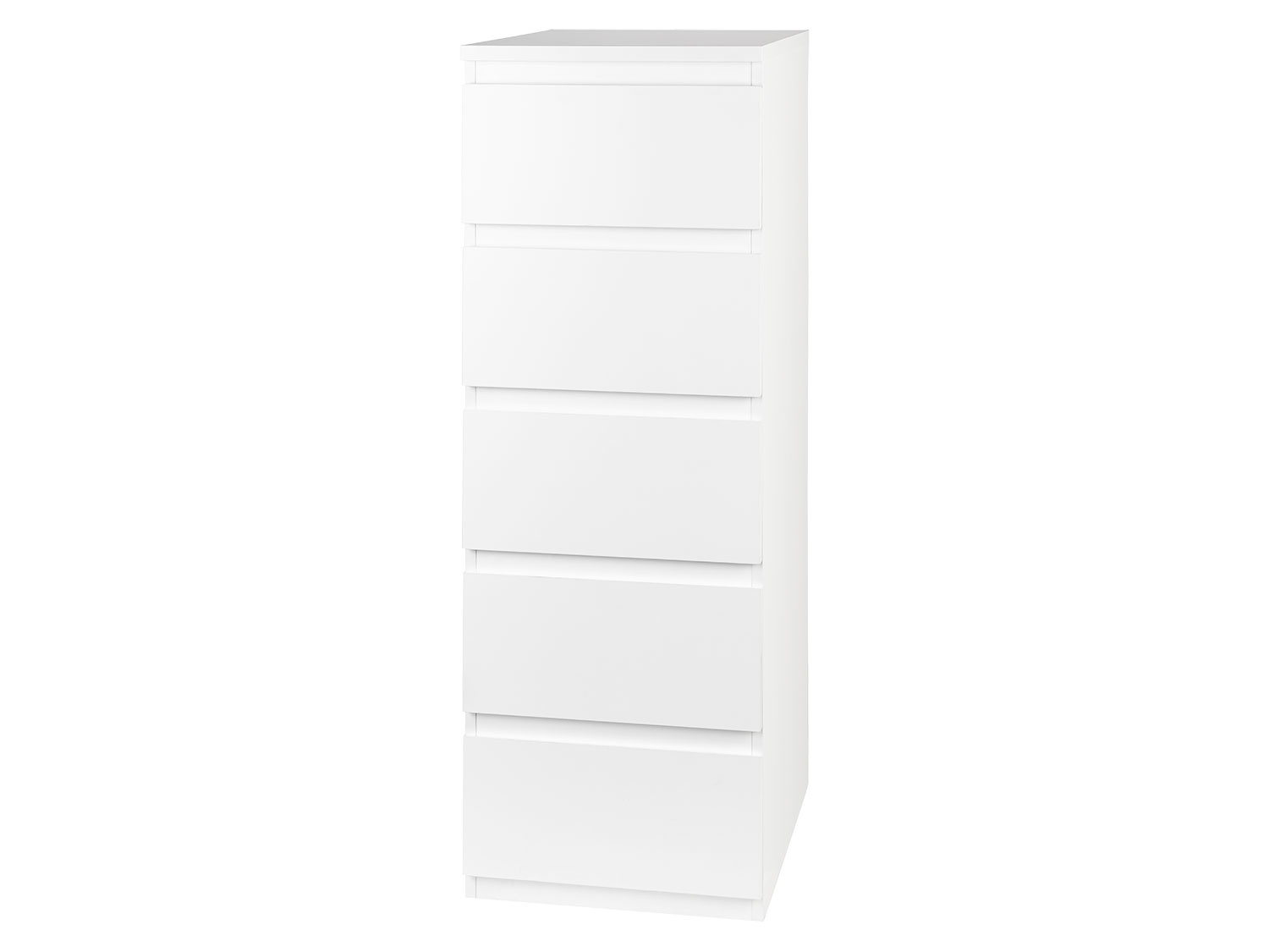 LIVARNO home Komoda Genf s 5 zásuvkami, biela