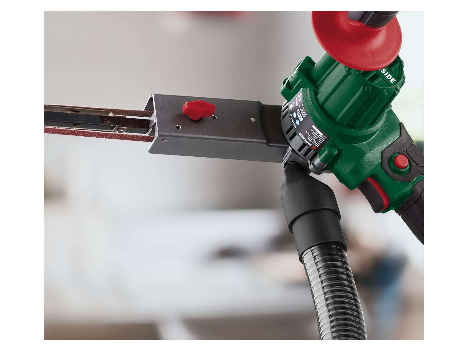 HEADNMORE Lime à Ruban Parkside 20V + Porte-clés Décapsuleur - Kit Avec Mallette, Bandes Abrasives, Sans Batterie