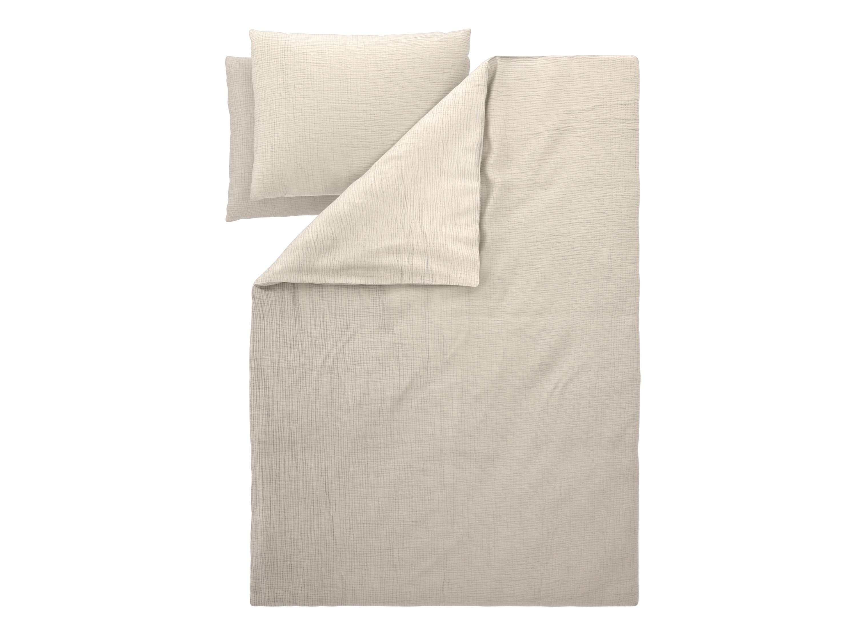 LIVARNO® Mušelínová posteľná bielizeň Premium, 220 x 240 cm (béžová)