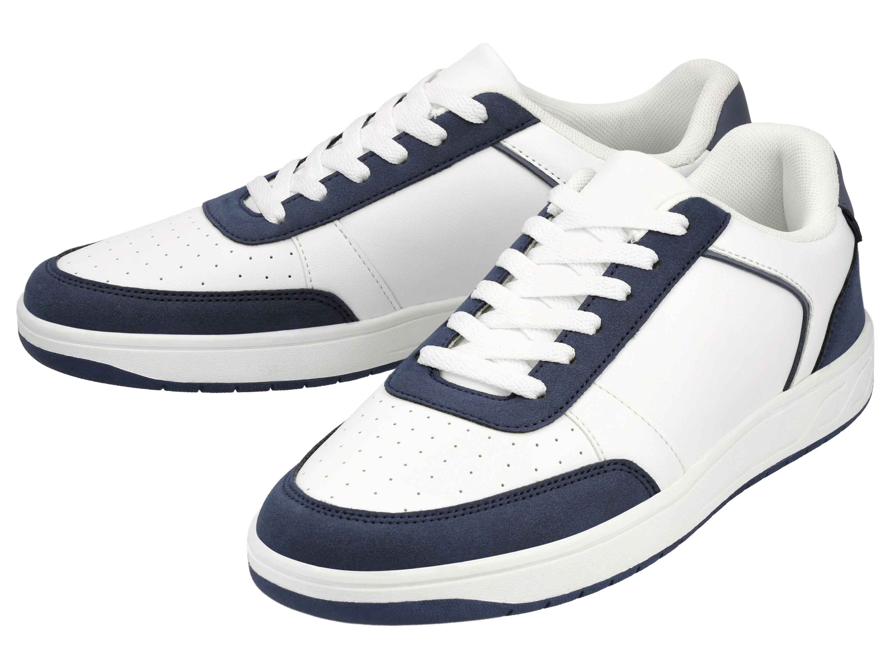 esmara Men Pánske tenisky (biela/navy modrá, 44)