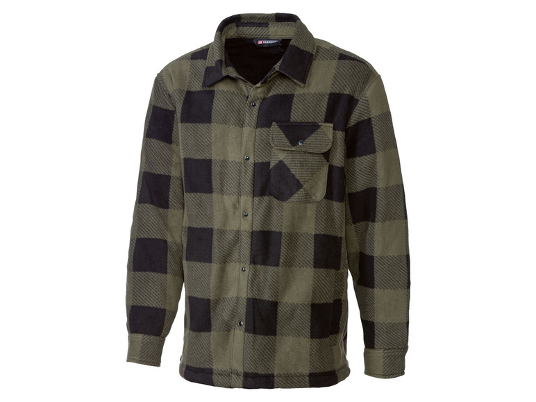 E-shop PARKSIDE® Pánska košeľová bunda (M (48/50), olivová)