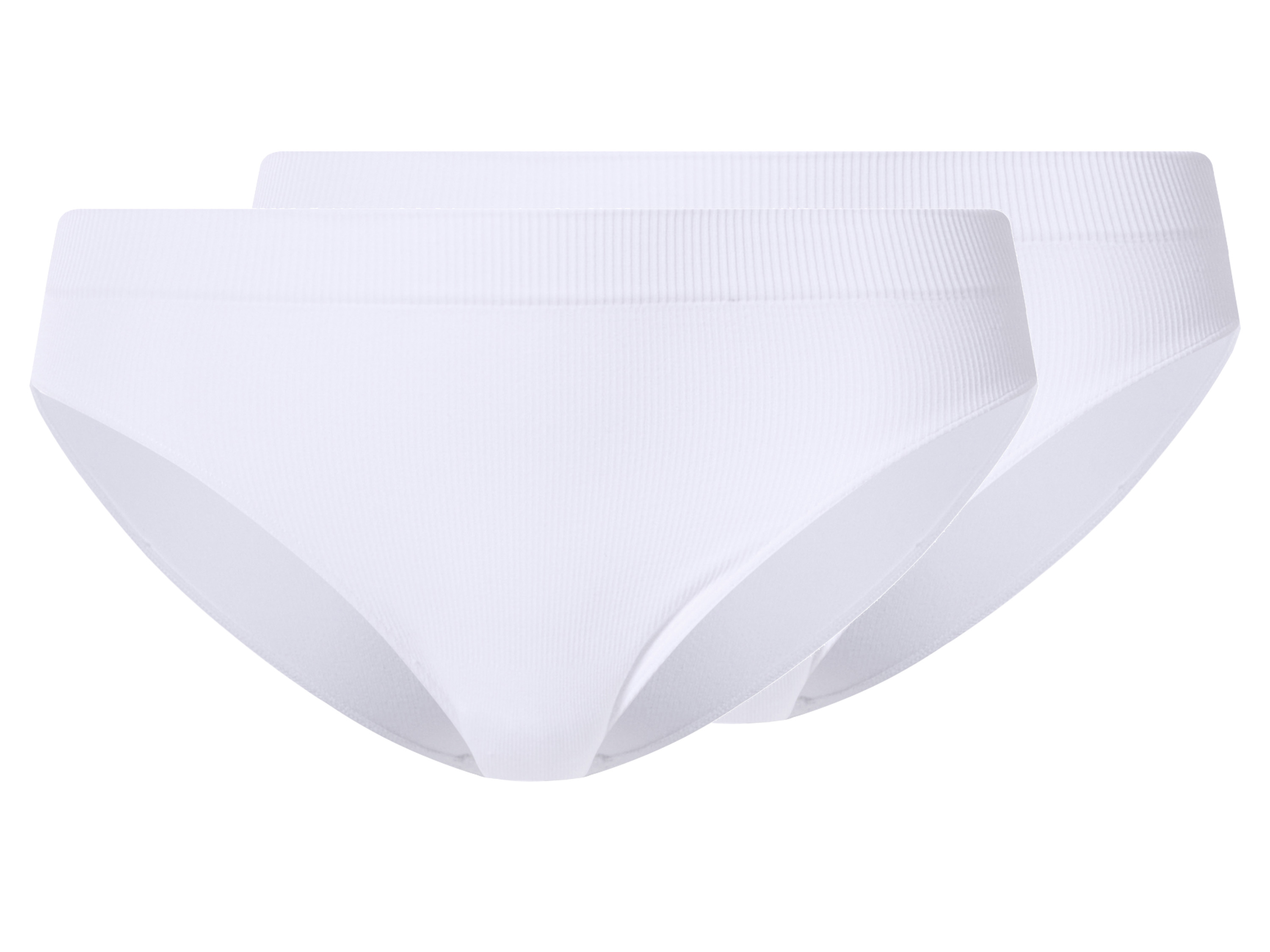 esmara® Dámske rebrované nohavičky, 2 kusy (biela, M (40/42))