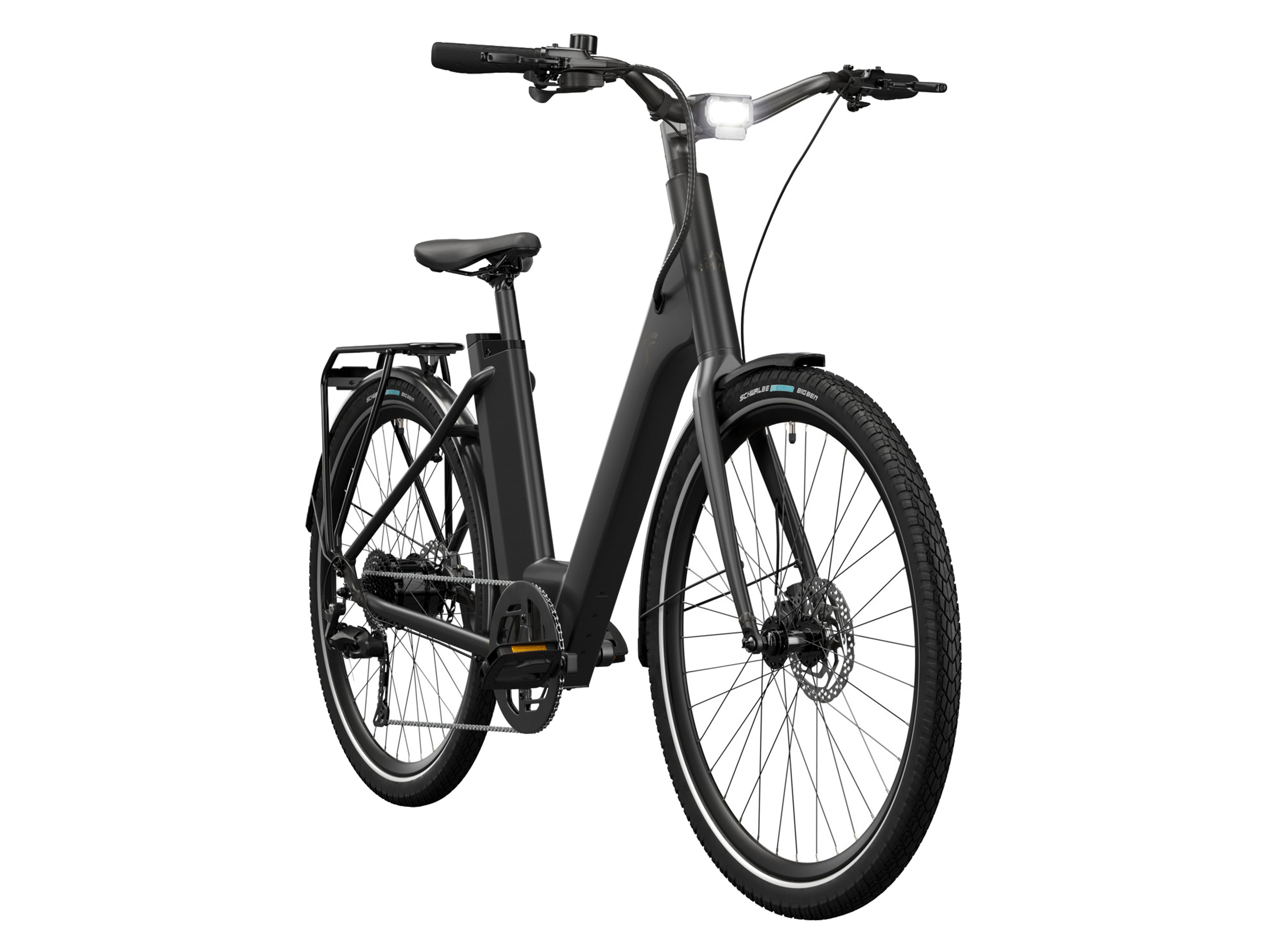 CRIVIT Mestský elektrobicykel s prehadzovačkou Shimano CUES Y.3  (čierna)