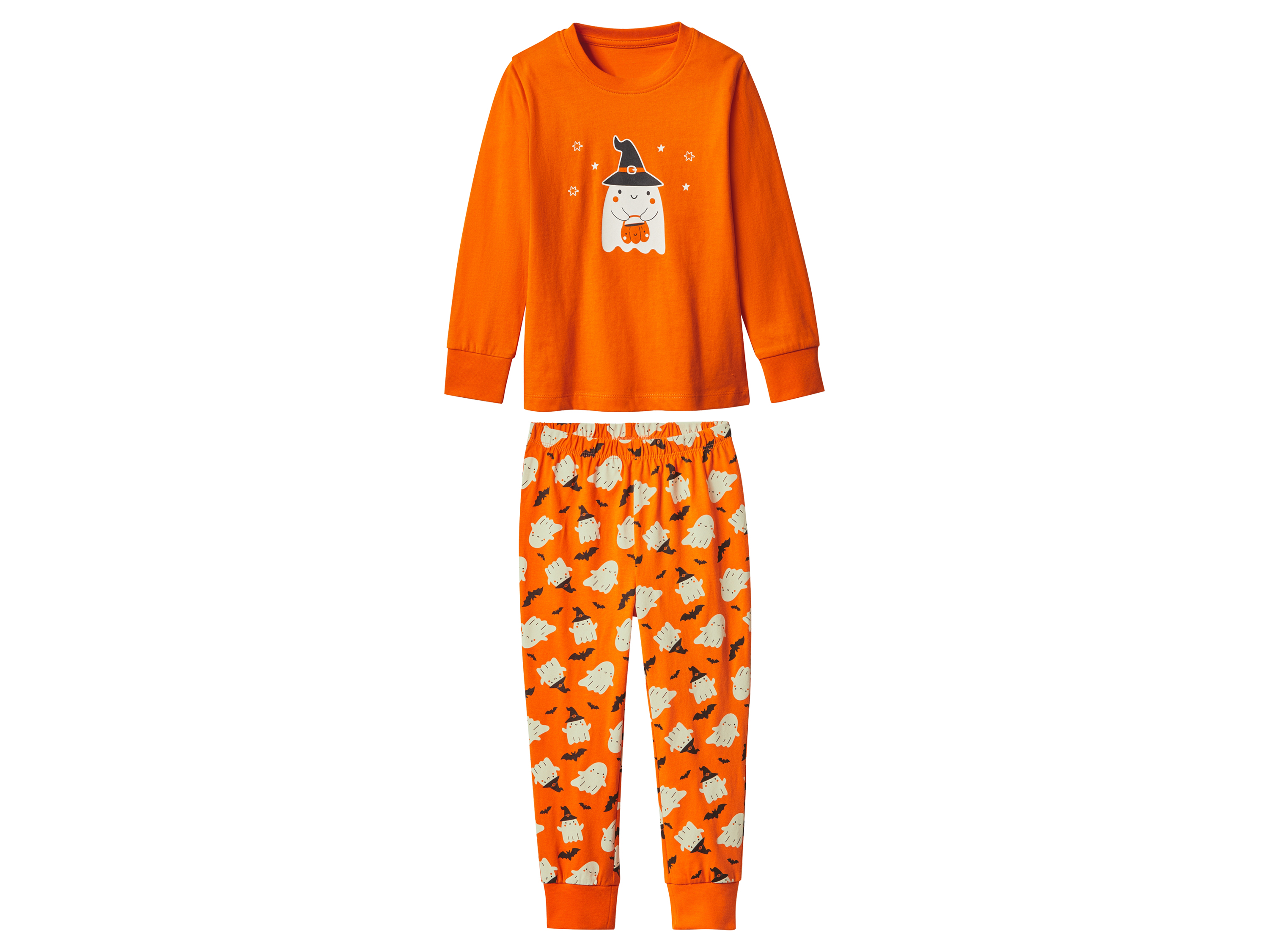 lupilu® Dievčenské pyžamo s halloweenskym motívom (oranžová, 98/104)