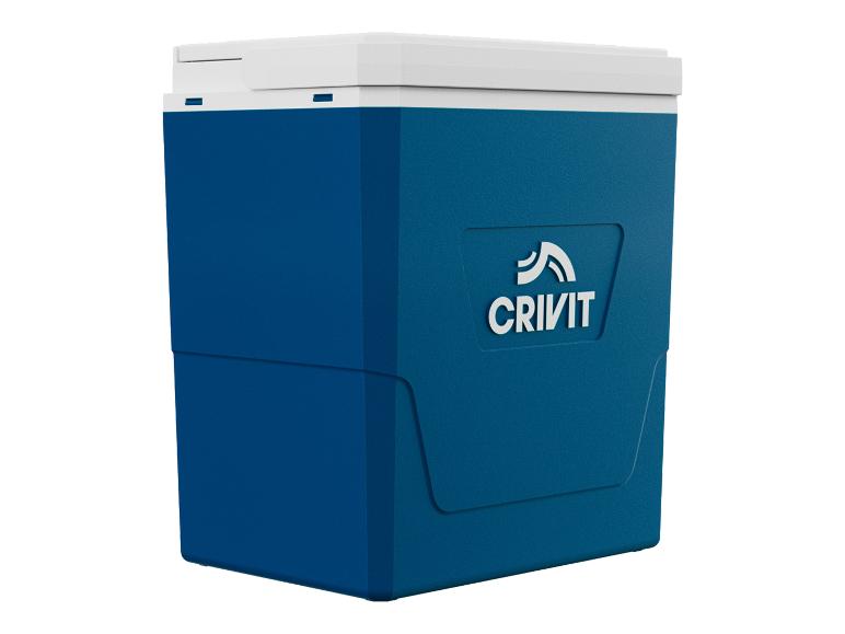 Modrá chladnička Crivit.
