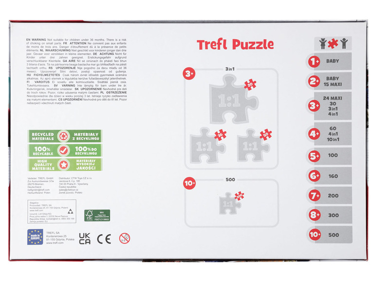 Prejsť na zobrazenie na celú obrazovku: Trefl Rodinné puzzle 3 v 1 + 500 dielikov – obrázok 3