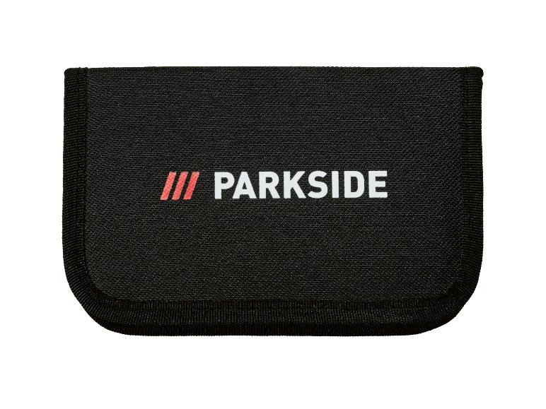 Čierna taška na náradie PARKISDE s červeno-bielym logom