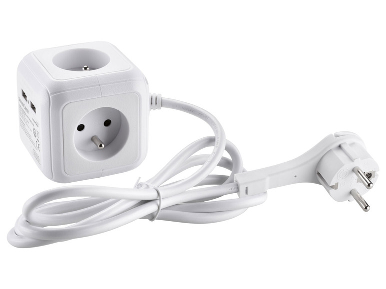 Prejsť na zobrazenie na celú obrazovku: SILVERCREST® Zásuvková kocka s USB vstupmi – obrázok 1
