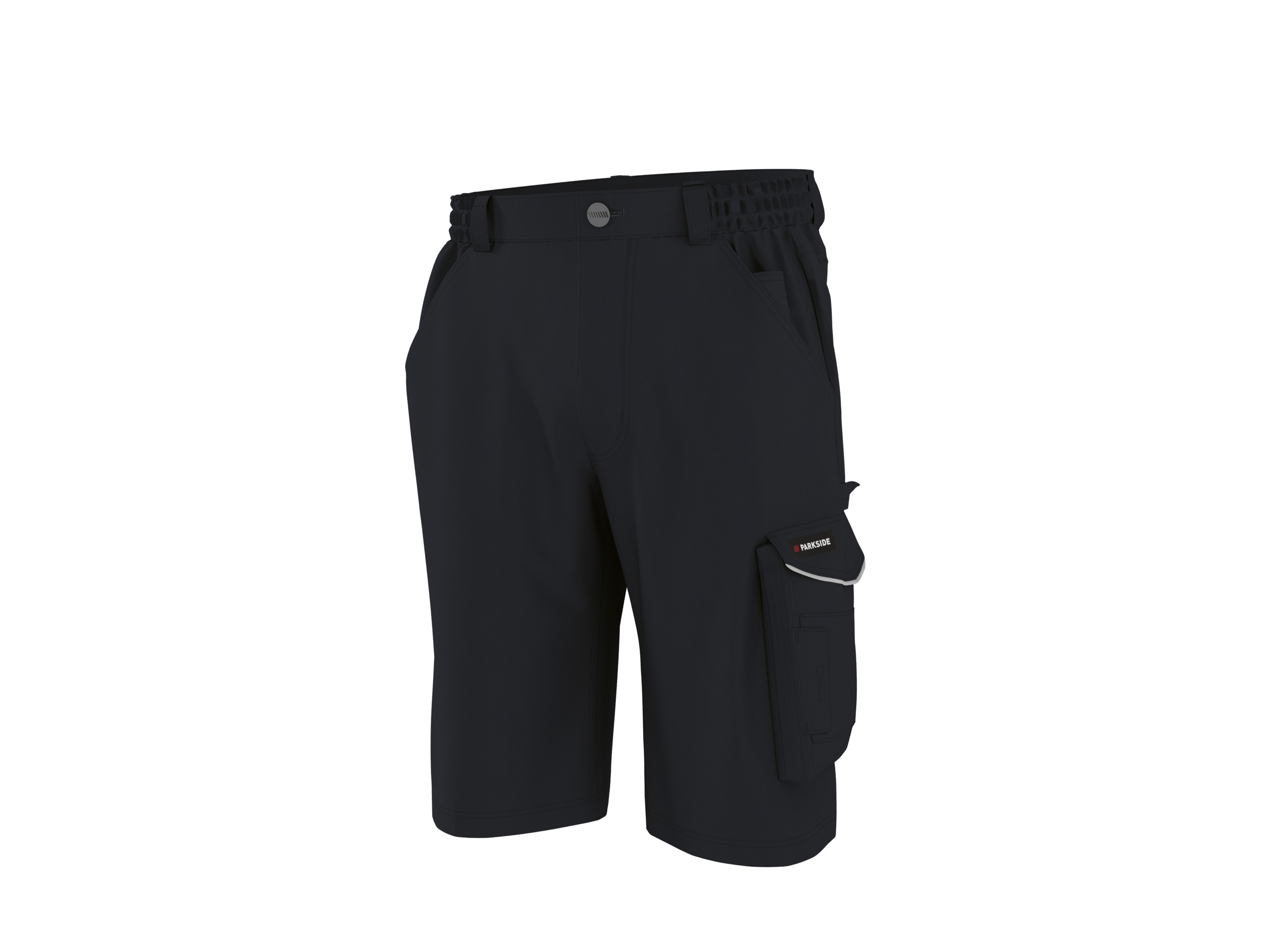 PARKSIDE® Pánske strečové pracovné bermudy (čierna, 58)