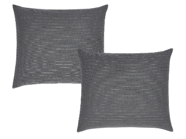 LIVARNO home Dekoratívna obliečka na vankúš, 70 x 80 cm, sivá, 2 kusy