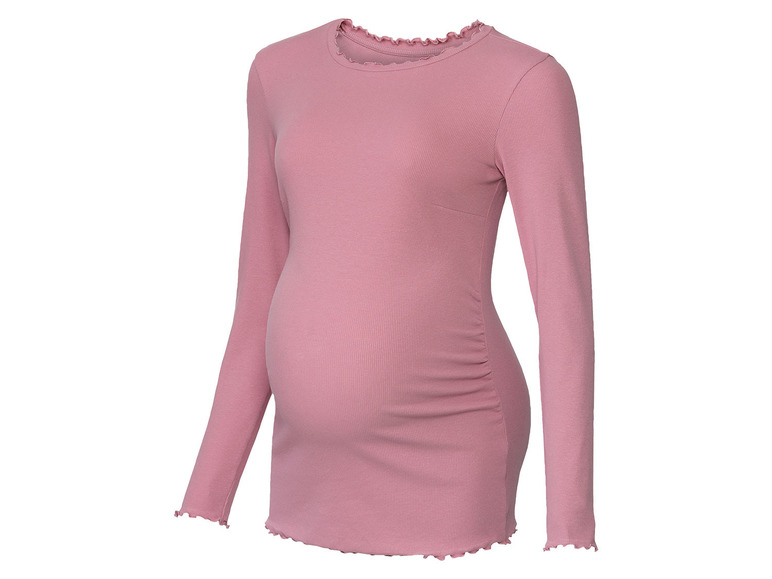 E-shop esmara® Dámske tehotenské tričko s dlhým rukávom (XL (48/50), ružová)