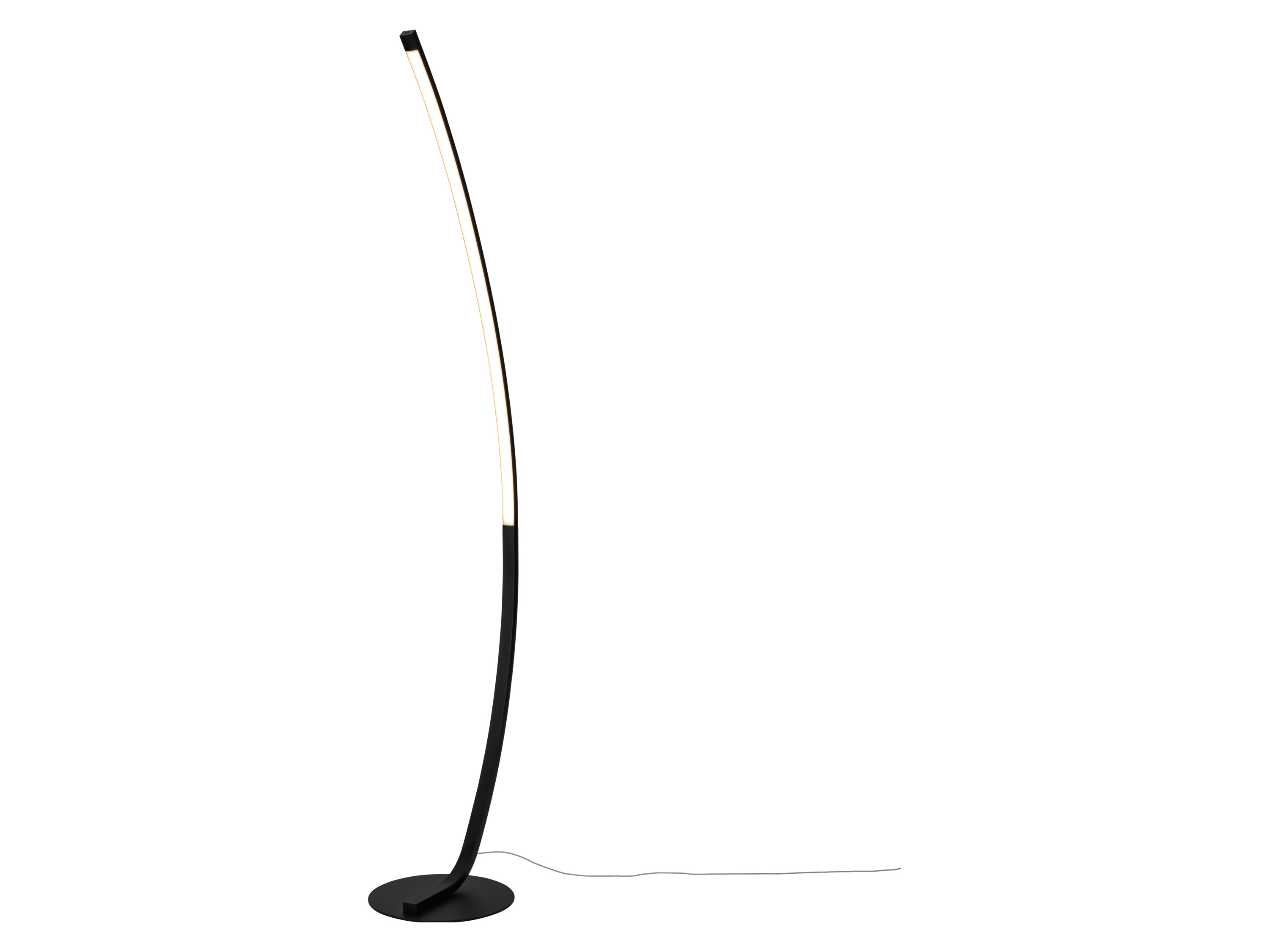 LIVARNO® Stojaca LED lampa (zahnutá/čierna)