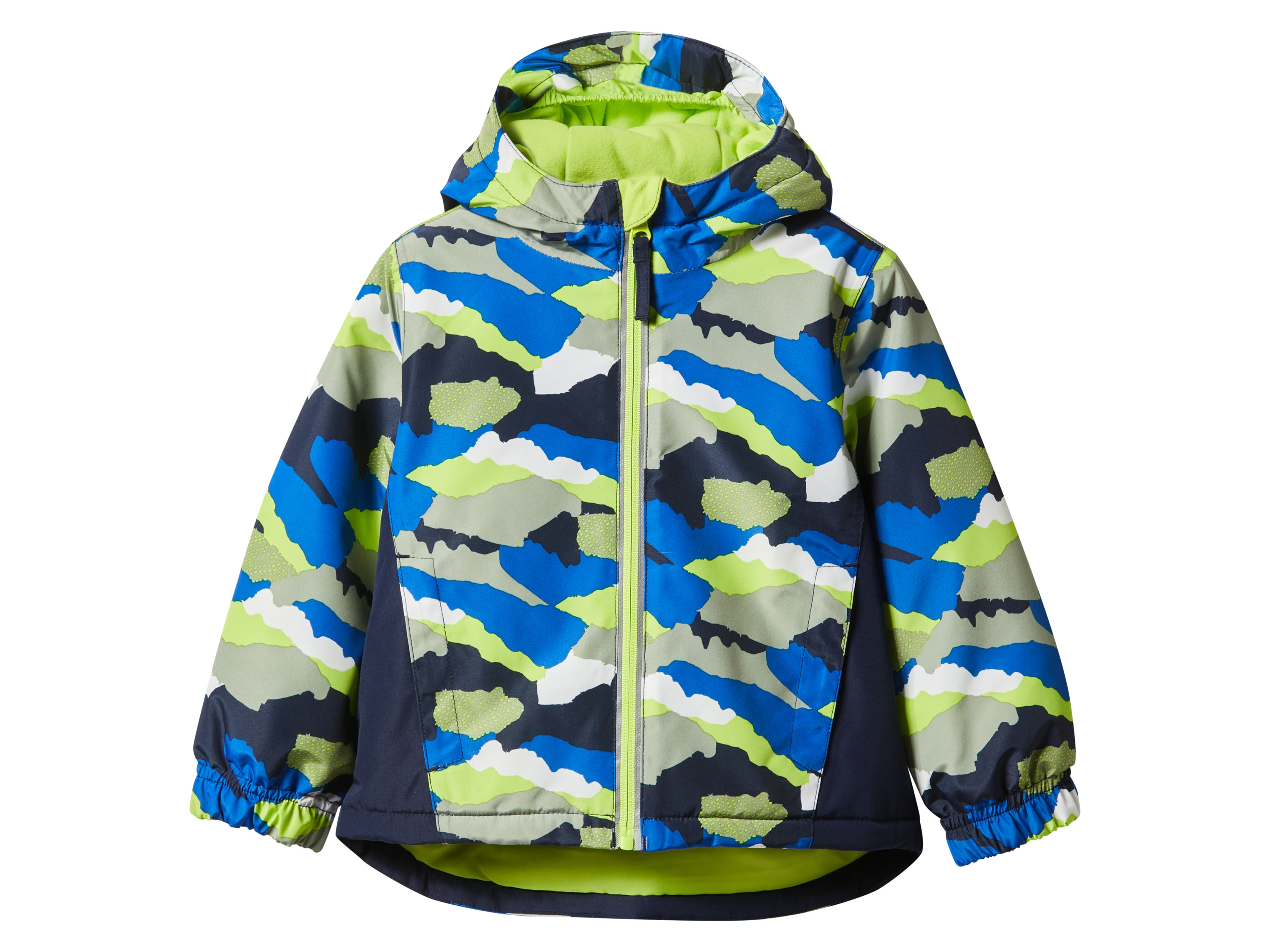 lupilu® Chlapčenská zimná bunda (modrá/navy/limetková, 110/116)