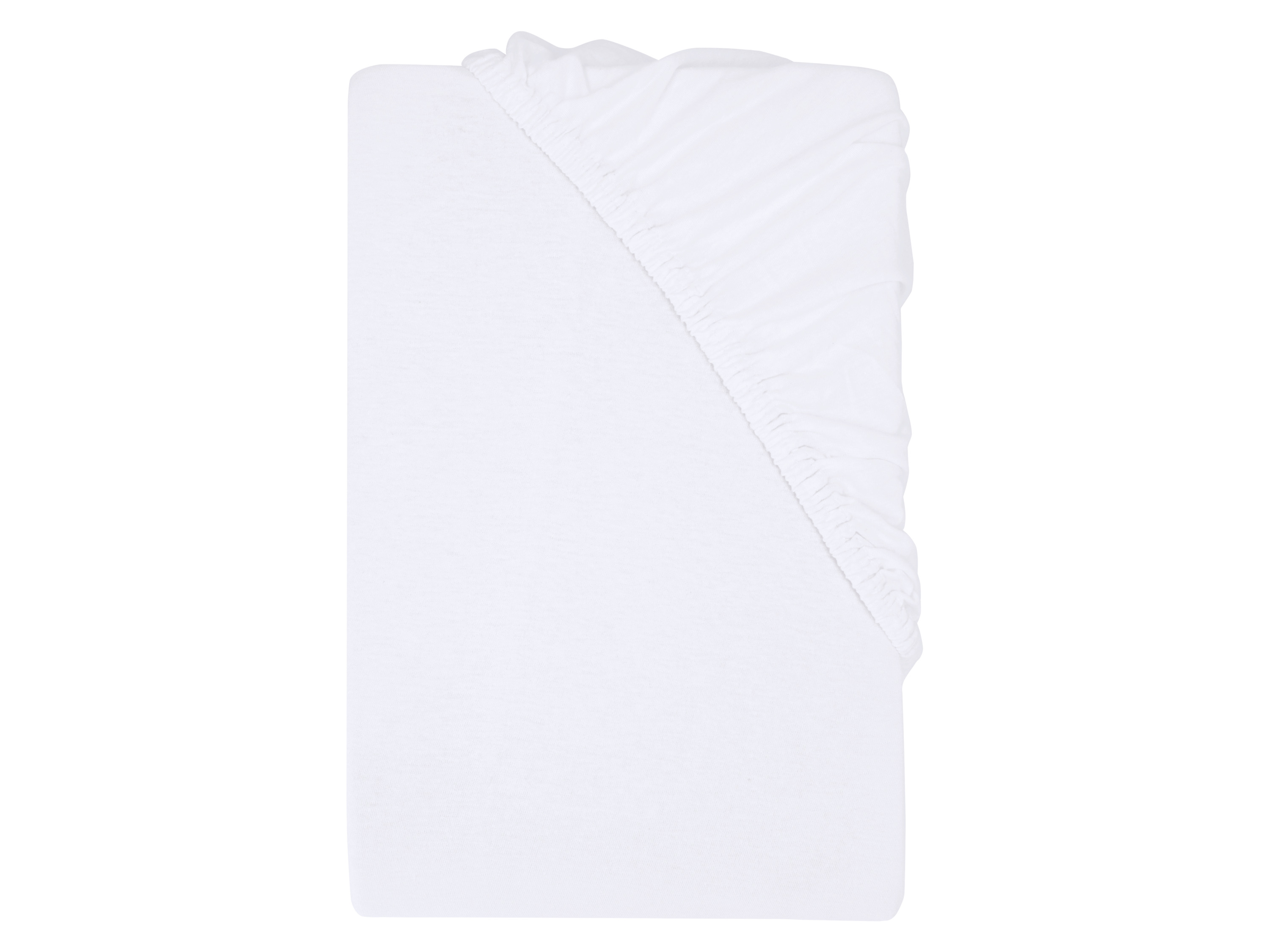 LIVARNO® Napínacia džersejová plachta, 180 – 200 x 200 cm (biela)