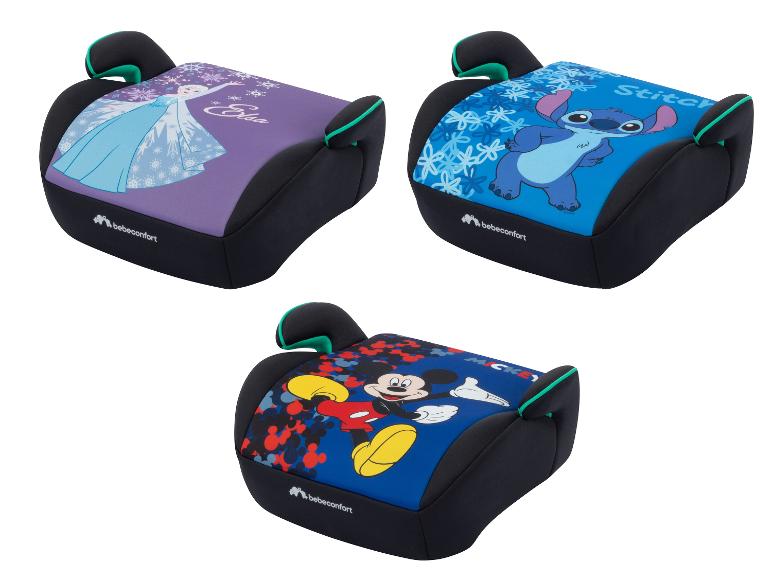 Detské podsedáky Bebeconfort s motívmi Disney: Elsa, Stitch a Mickey Mouse.