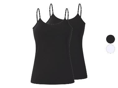 esmara® Dámsky top s úzkymi ramienkami, 2 kusy