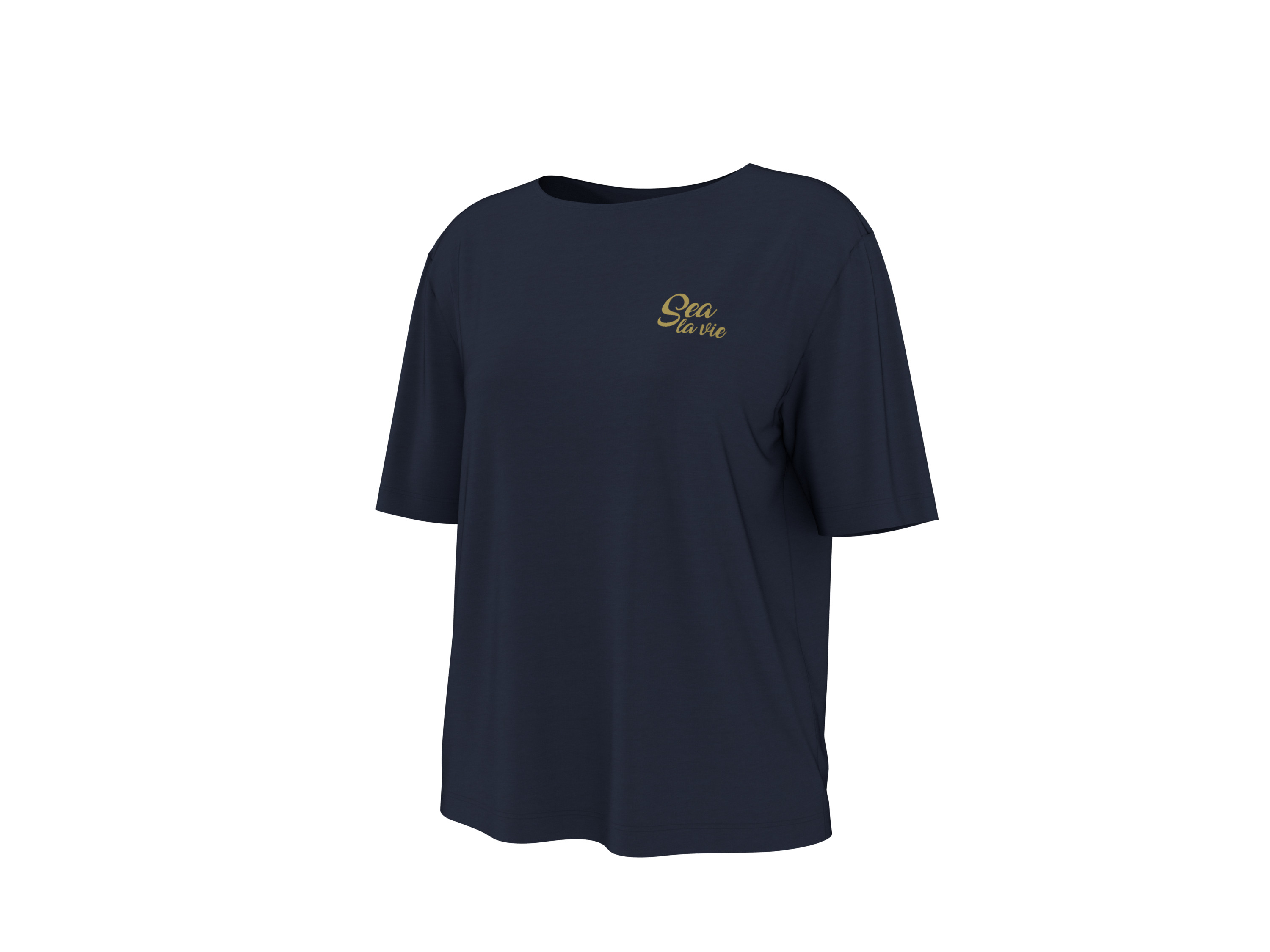 esmara® Dámske tričko (navy modrá, M (40/42))