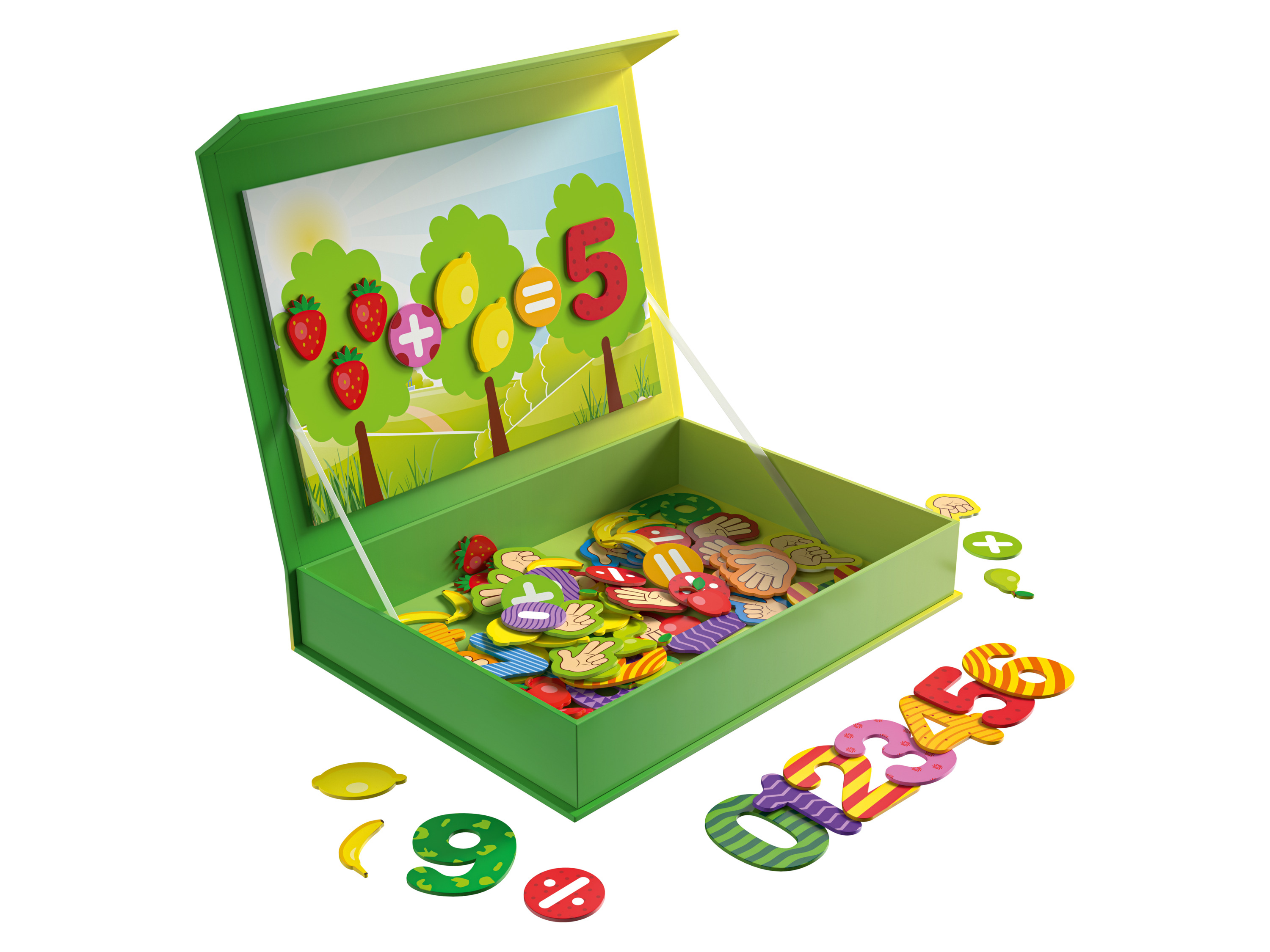 LUPILU® Magnetický box na hranie (čísla)