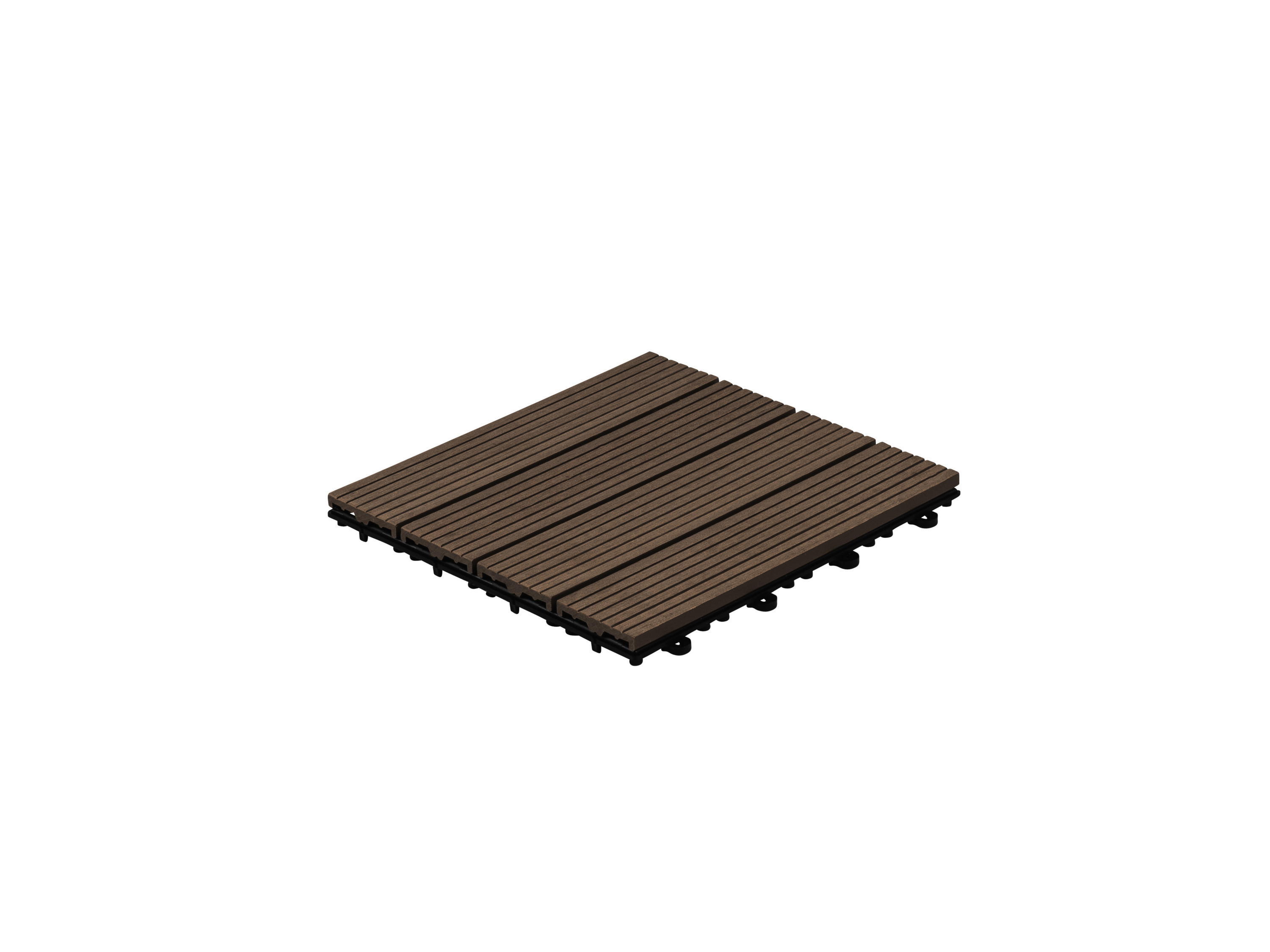 E-shop HOME DELUXE WPC dlaždice s imitáciou dreva BAVARO (1m², tmavohnedá)