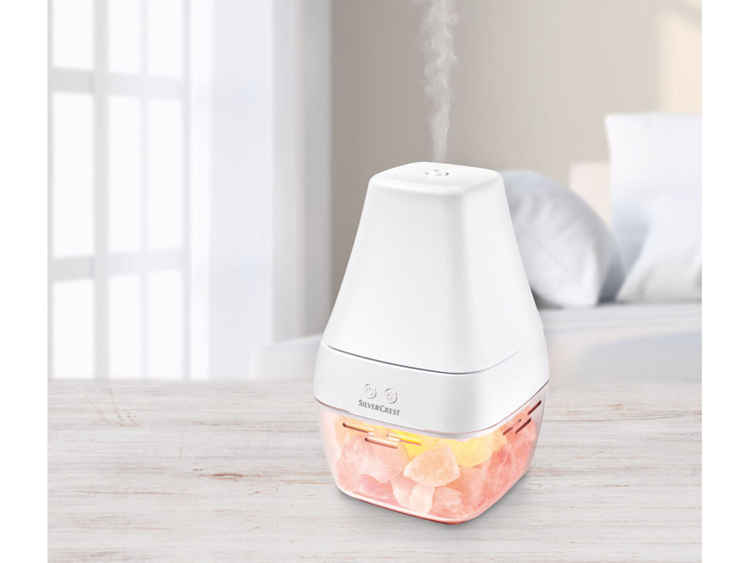 SILVERCREST® Ultrazvukový aróma difuzér soľných kryštá…