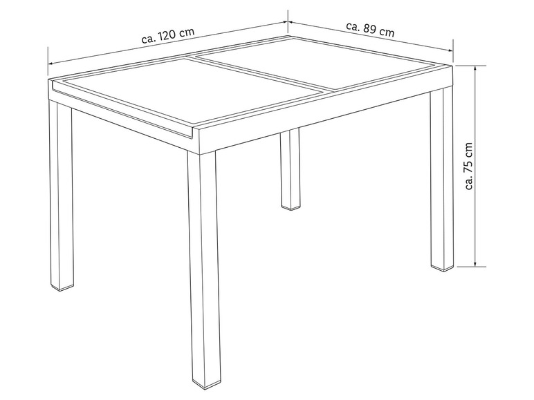 Prejsť na zobrazenie na celú obrazovku: LIVARNO home Súprava záhradného hliníkového nábytku Houston, sivá, 5-dielna – 1 rozkladací stôl + 4 kreslá – obrázok 17