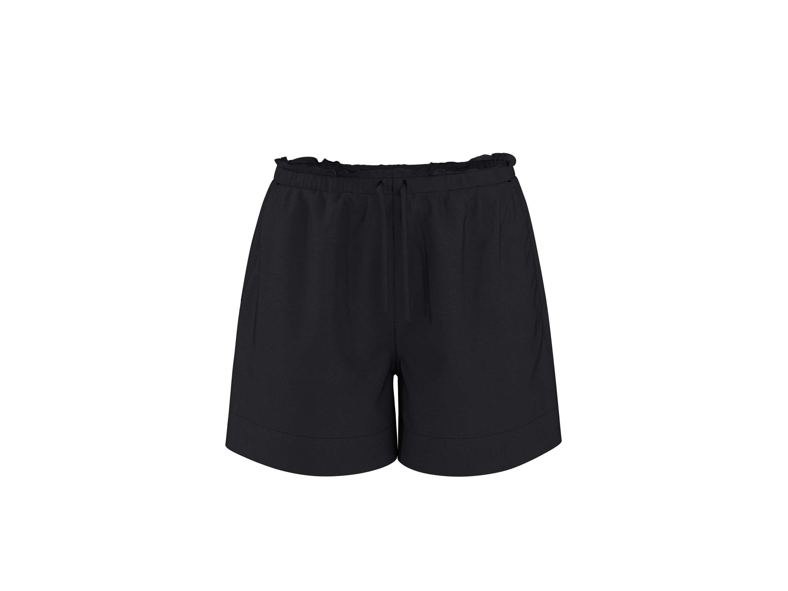 esmara® Dámske šortky s ľanom Premium (čierna, XS (32/34))