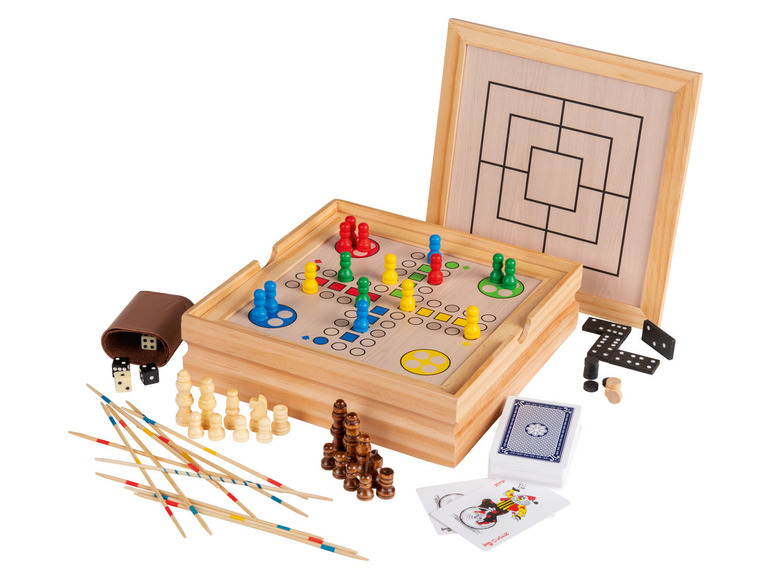 Prejsť na zobrazenie na celú obrazovku: Playtive Súprava drevených stolných hier – obrázok 1