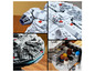 Lego sada Millennium Falcon s detailmi lode.