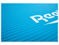 Modrá podložka na jogu s logom Reebok.