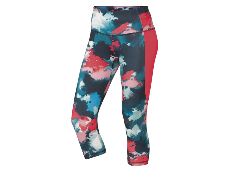 Športové legíny s abstraktným vzorom