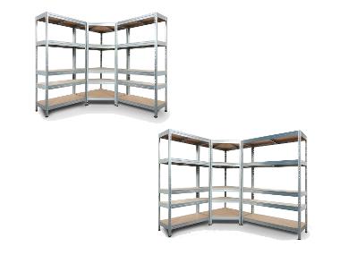 AR SHELVING Rohový regál Rivet