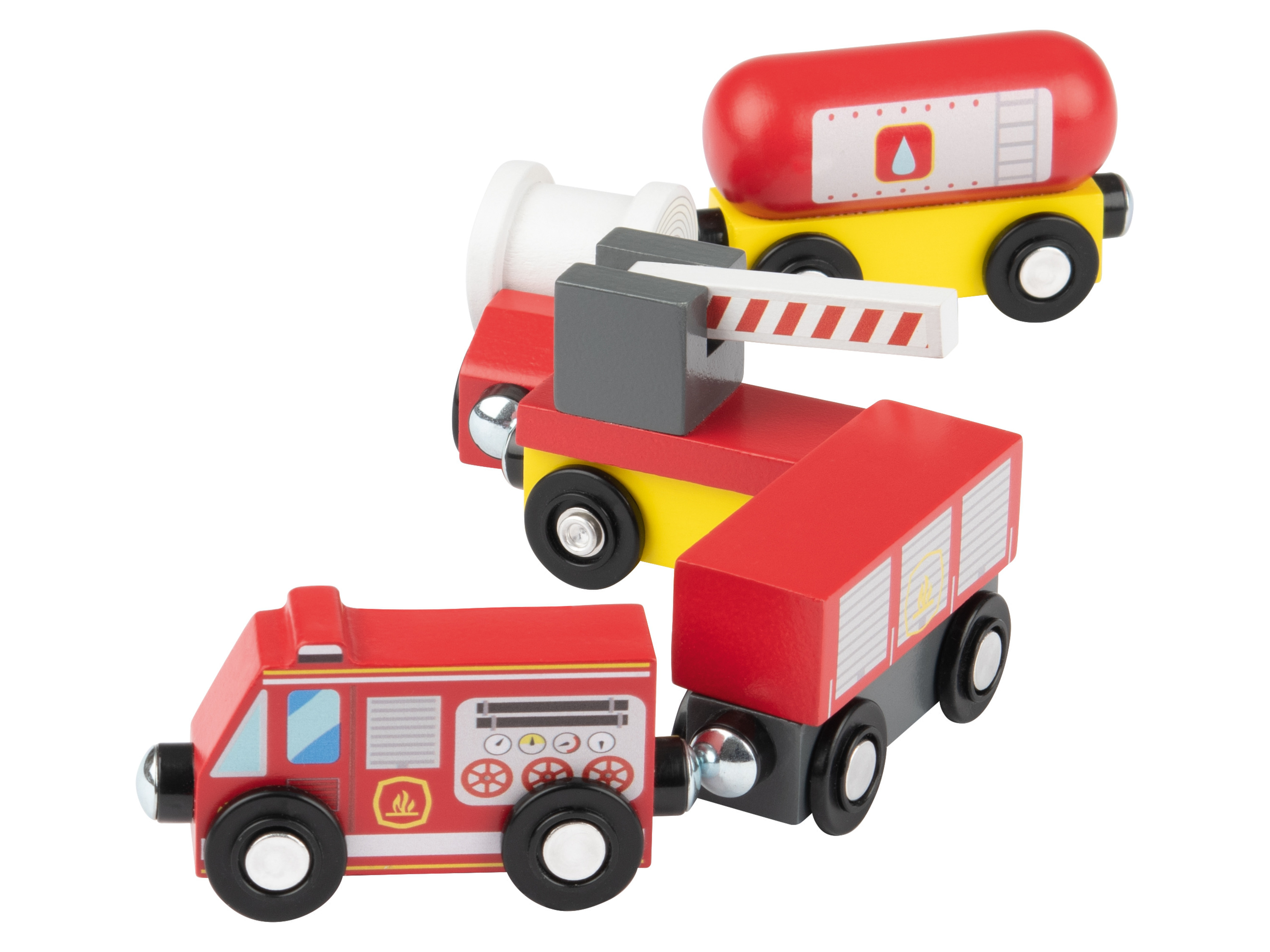 lupilu Drevený vlak (hasičské auto)